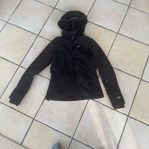 GUC BOGNER Fire + Ice Black Fleece-Lined Jacket small